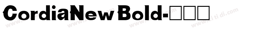 CordiaNew Bold字体转换